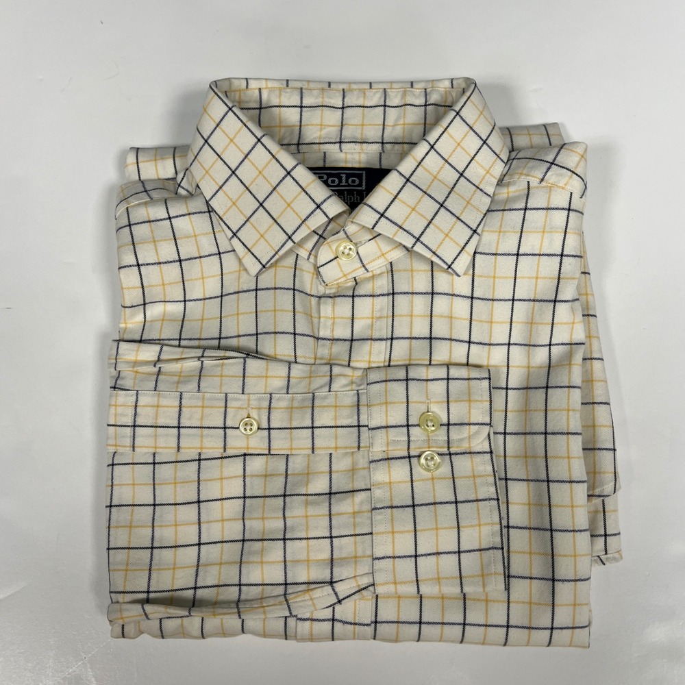 Polo by Ralph Lauren Regent Classic Fit Plaid Button Down Shirt Medium